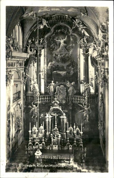 Kloster Einsiedeln/Hochaltar Vorderseite