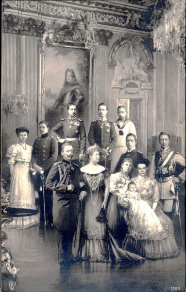 Kaiserfamilie Wilhelm II und Auguste Victoria Vorderseite