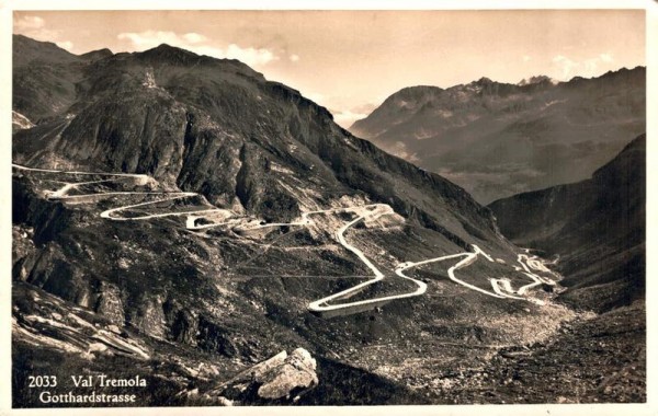 Val Tremola. Gotthardstrasse Vorderseite