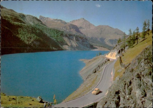 Stausee Marmorera am Julierpass Vorderseite