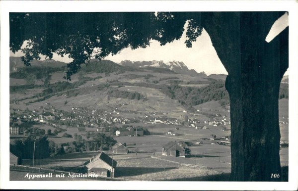 Appenzell mit Säntiskette Vorderseite