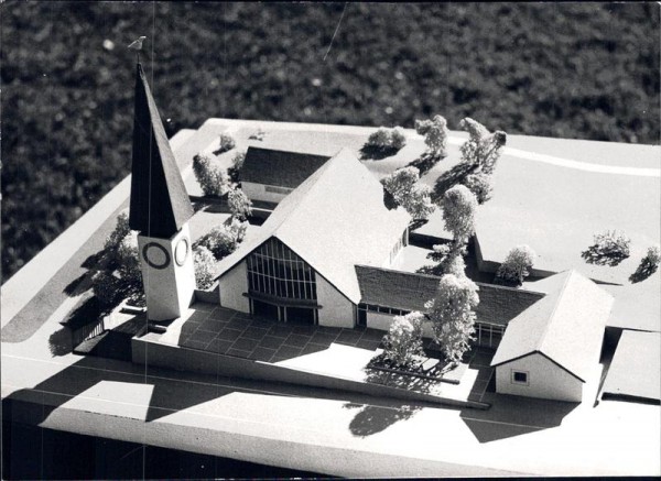 Spiegel bei Bern, Kirche im Modell Vorderseite