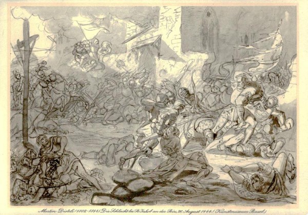 "Schlacht bei St. Jakob an der Birs" von Martin Disteli Vorderseite