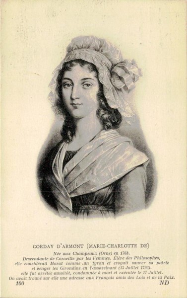 Corday D'Armont (Marie-Charlotte De) Vorderseite