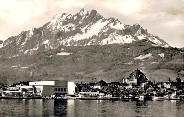 Luzern mit dem Pilatus Vorderseite