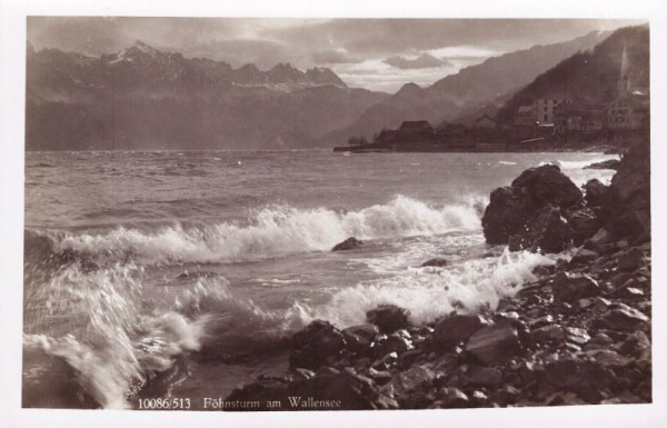 Föhnsturm am Wallensee