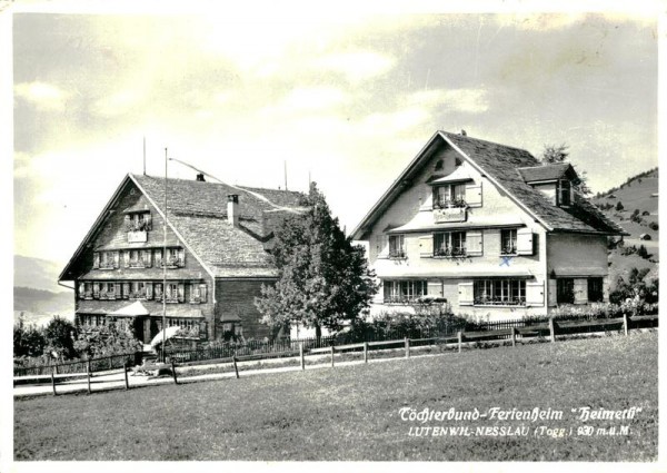 Lutenswil-Nesslau, Töchterbund-Ferienheim "Heimetli"  Vorderseite