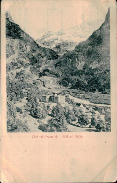 Grindelwald/Hotel Bär Vorderseite