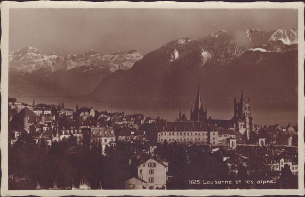 Lausanne et les Alpes