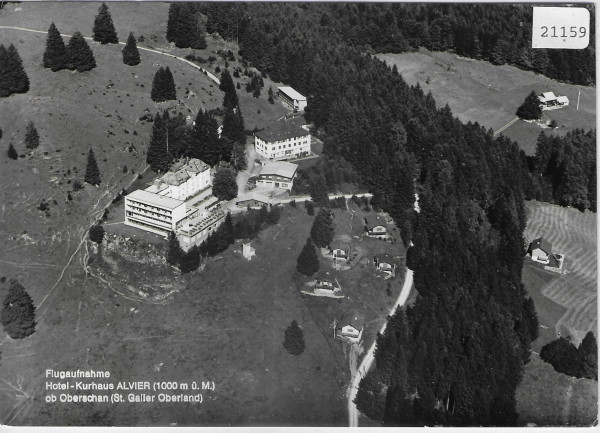 Flugaufnahme Hotel-Kurhaus Alvier ob Oberschan SG