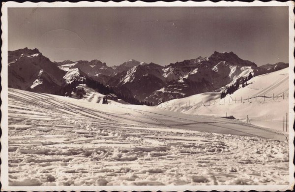 Bretaye s/Villars (1809m) Dents de Morcles - Mont Blanc - Dents du Midi