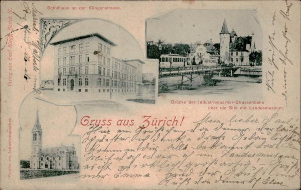 Gruss aus Zürich Vorderseite