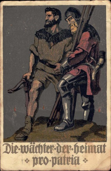 Bundesfeier-Postkarte 1910 Vorderseite