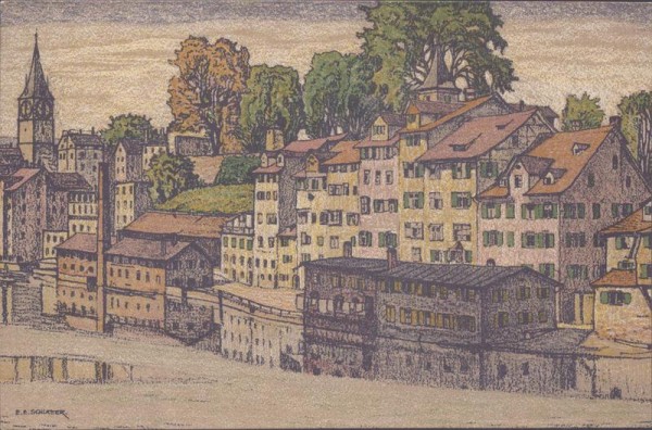 Zürich, Schippe und St. Peter Vorderseite