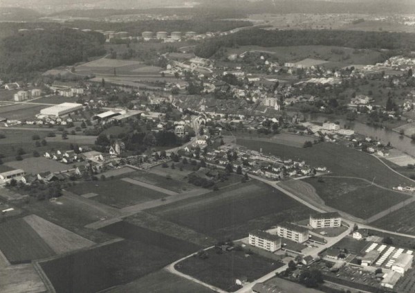 5507 Mellingen AG, Gheidstr., Bremgartenstr., Reuss/ Tankanlage AG Vorderseite