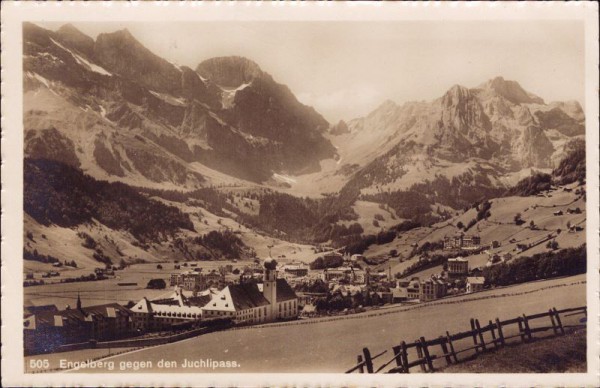 Engelberg gegen den Juchlipass. 1916