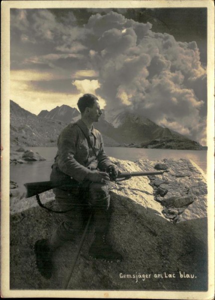 Gemsjäger am Lac blau Vorderseite