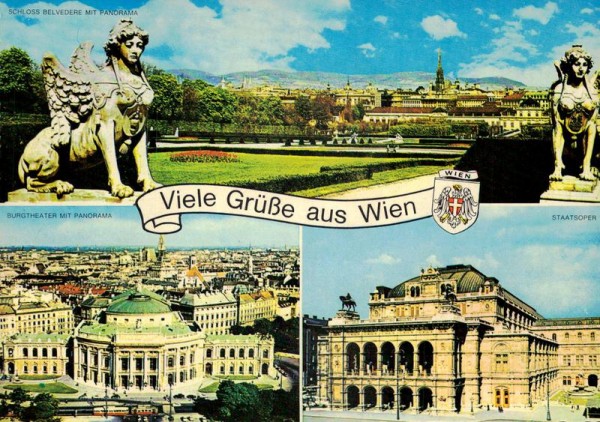Viele Grüsse aus Wien Vorderseite