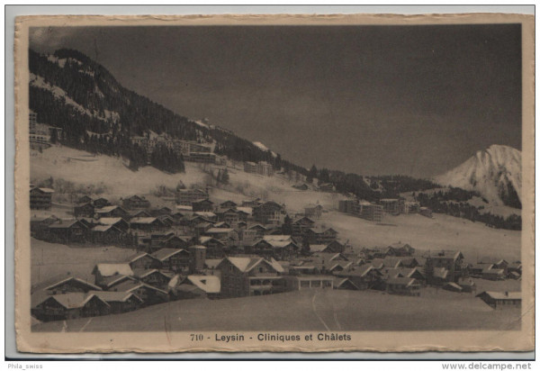 Leysin - Cliniques et Chalets en hiver im Winter