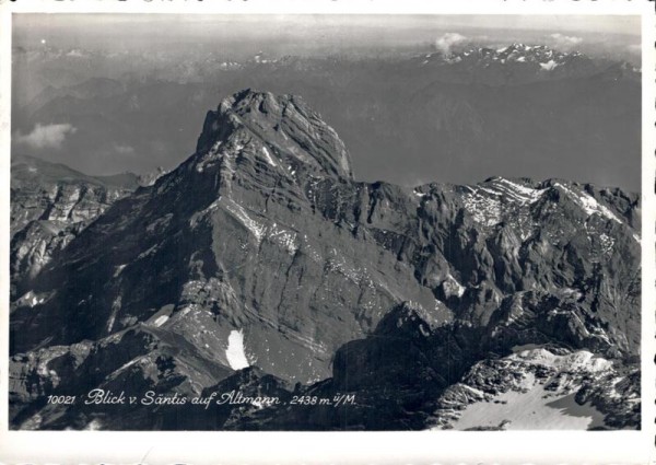 Blick v. Säntis auf Altmann Vorderseite