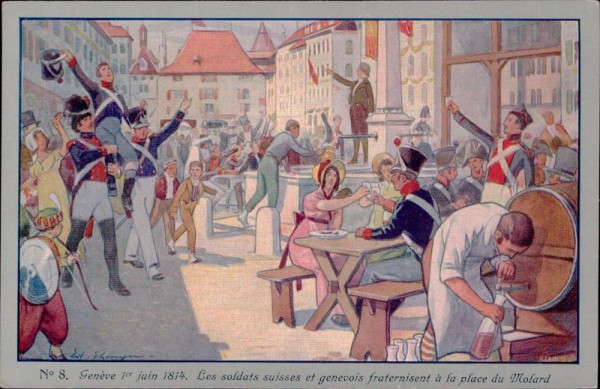 Genève, 1. juin 1814, Nr. 8 Vorderseite