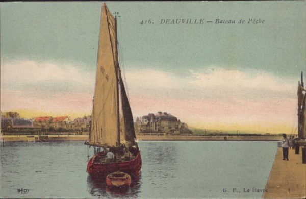 Deauville, bateau de pèche