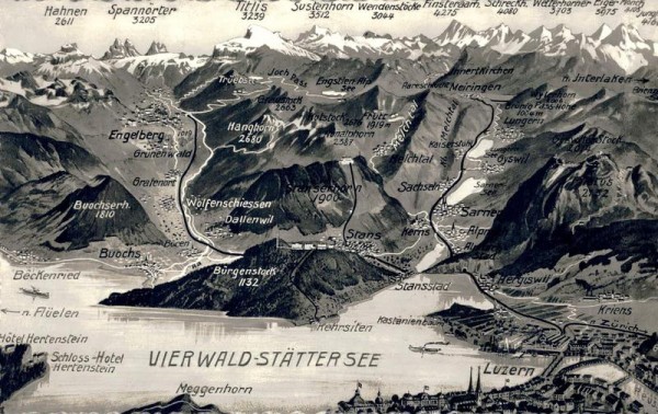 Luzern und Vierwaldstättersee Vorderseite