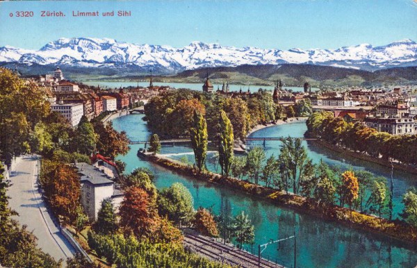 Zürich. Limmat und Sihl