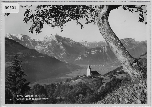 Amden mit Glarner- & Wäggitaleralpen