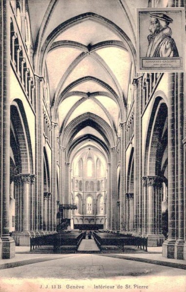 Genève. Intérieur de St. Pierre. 1912 Vorderseite