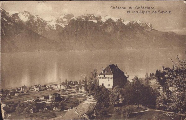 Château du Châtelard, Clarens Vorderseite