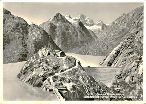 Finsteraarhorn, Spitallammsperre und Grimsel Hospiz Vorderseite