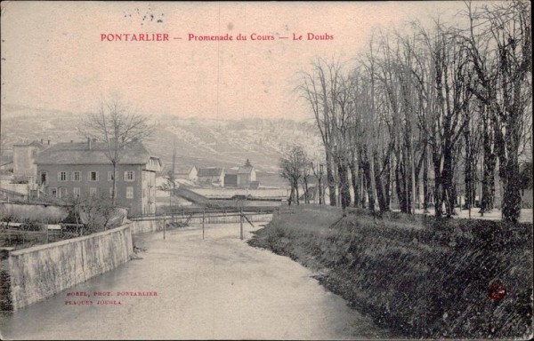 Pontarlier - Promenade du Cours - Le Doubs Vorderseite