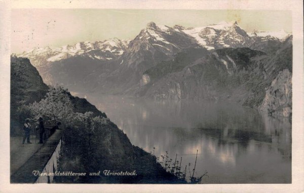 Vierwaldstättersee und Urirotstock. 1923 Vorderseite