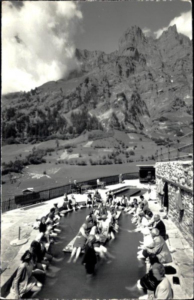 Leukerbad, Thermal Fussbad Vorderseite