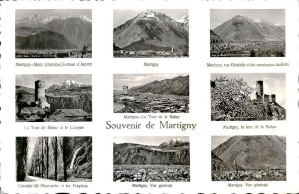 Souvenir de Martigny Vorderseite