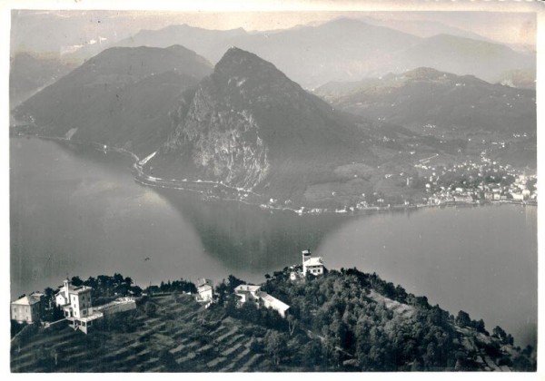 Monte Bré, Flugaufnahme Vorderseite