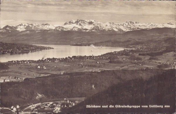 Zürichsee vom Uetliberg aus