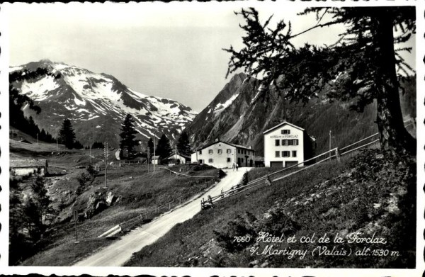 Hôtel et col de la Forclaz, Martigny Vorderseite