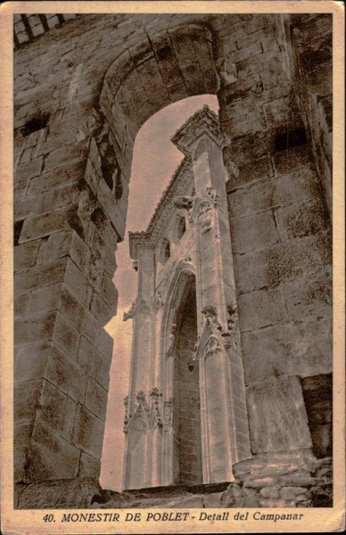 Monestir de Poblet - Detall de Campanar Vorderseite