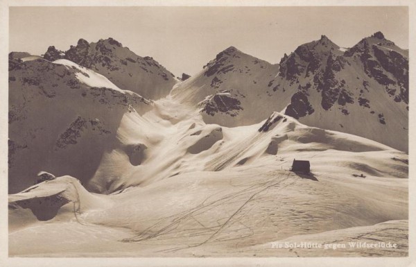Piz - Sol Hütte gegen Wildseelücke Vorderseite