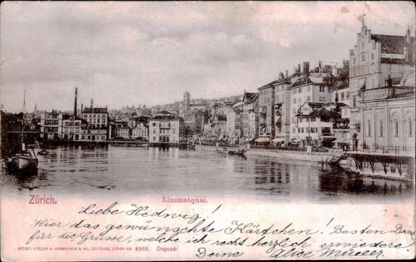 Zürich Limmatquai Vorderseite