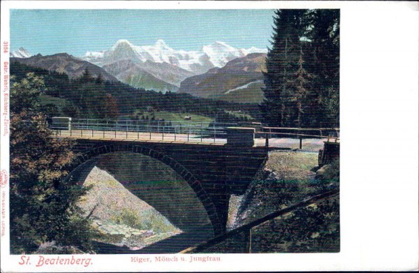 St.Beatenberg. Eiger,Mönch und Jungfrau Vorderseite