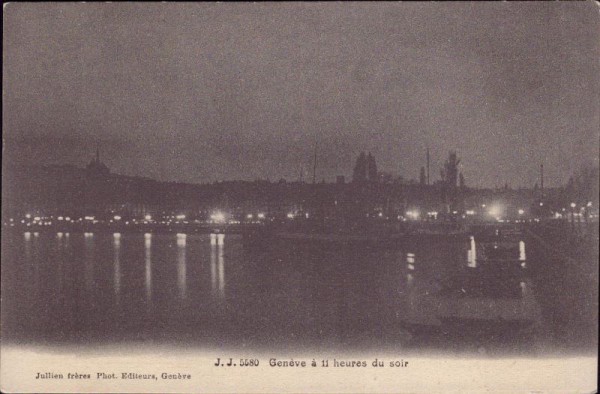 Genève a 11 heures du soir