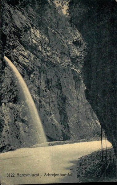 Aareschlucht - Schrejenbachfall Vorderseite