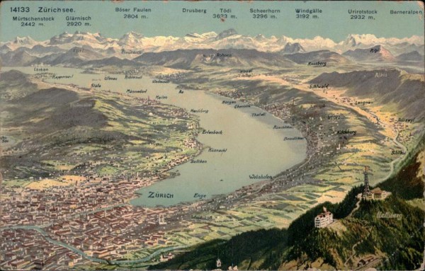 Zürich - Zürichsee. Vorderseite