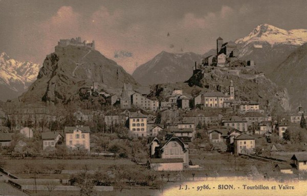 Sion, Tourbillon et Valère Vorderseite