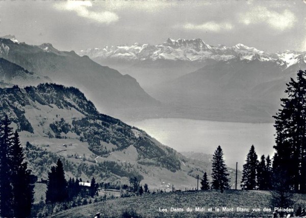 Les Dents du Midi et le Mont Blanc vus des Pléiades Vorderseite