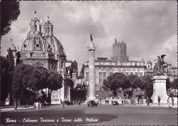 Roma - Colonna Traiana e Torre delle Milizie