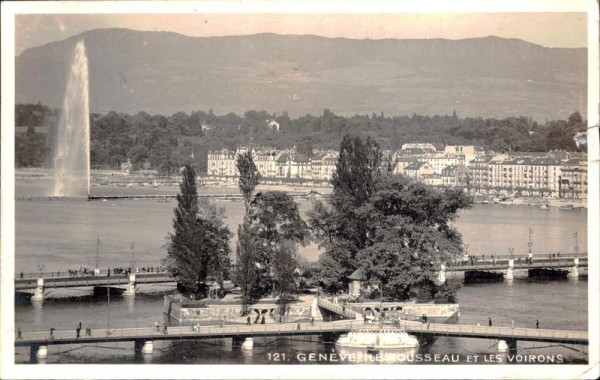 Genève, île Rousseau et les voirons Vorderseite